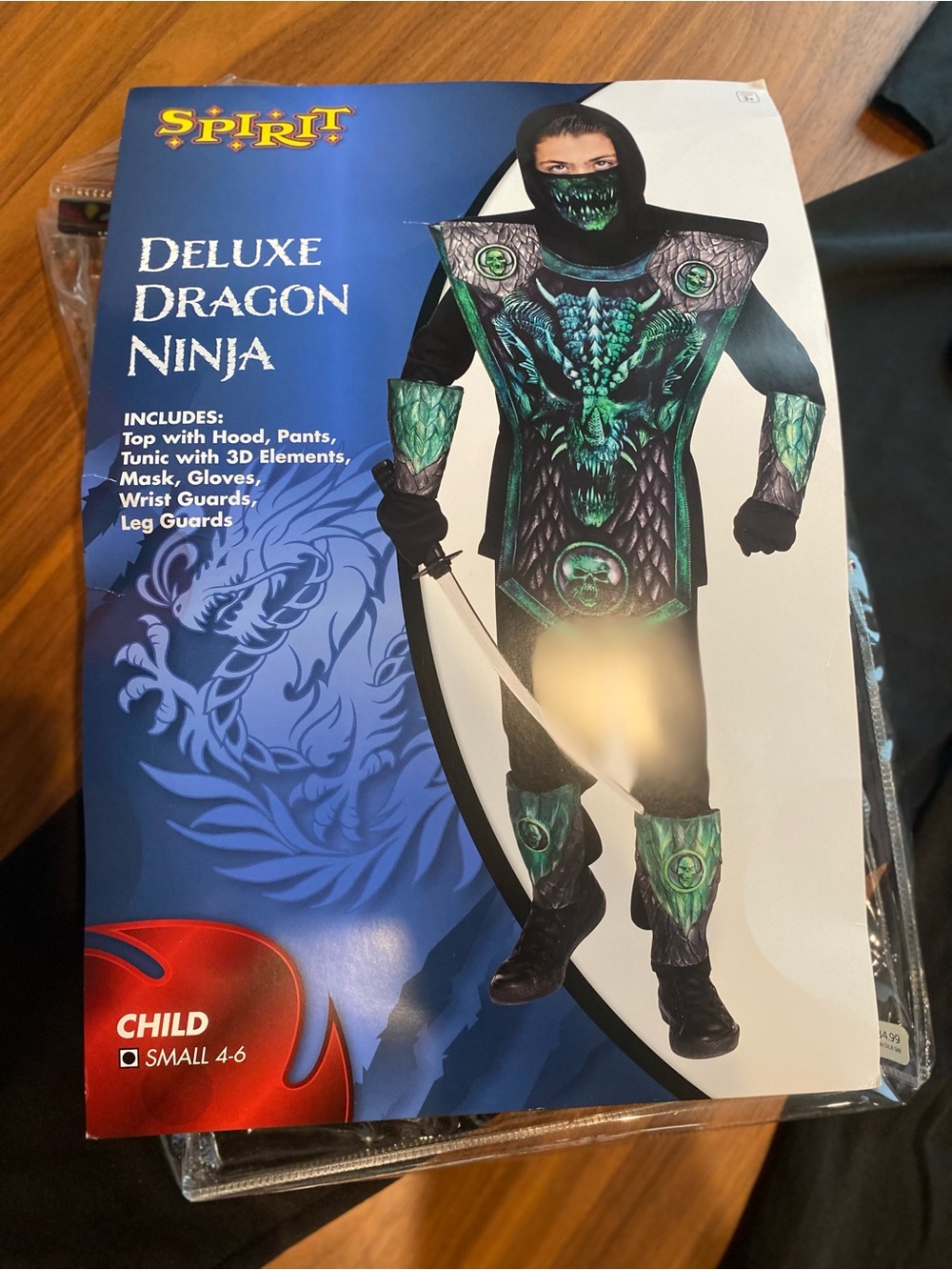 Deluxe Dragon Ninja Costume- Green